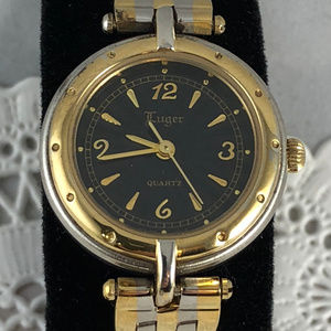 Luger Swiss Made Watch Gold & Silver Tone Bracelet